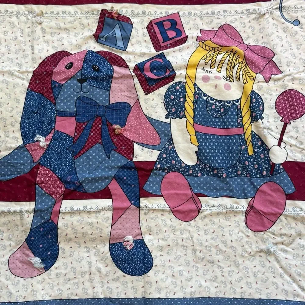 Patchwork printed baby blanket‎ fleece floral 33